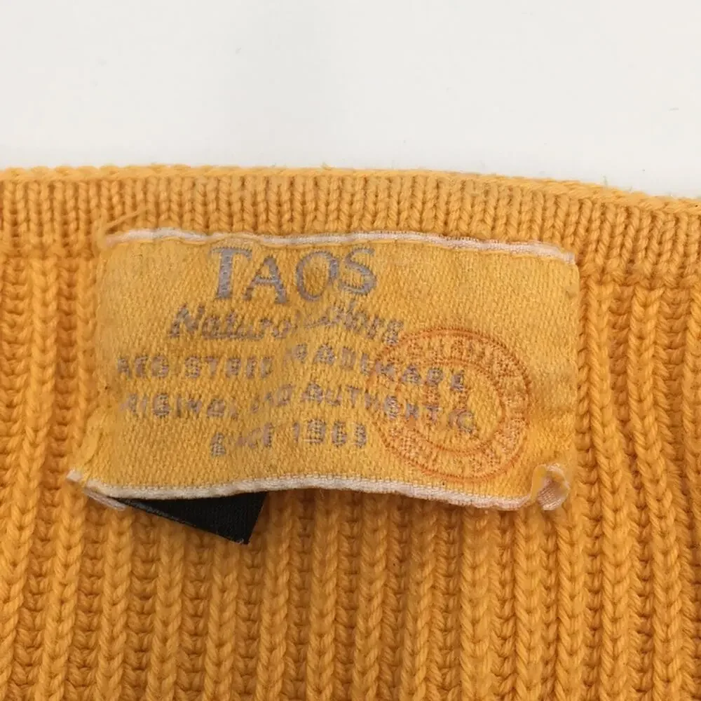 TAOS tye-die yellow unisex sweater EUC size Large